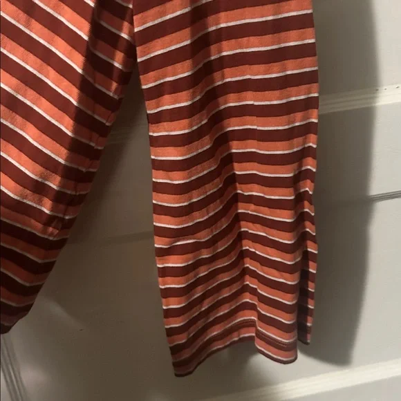 Madewell Wide-Sleeve Turtleneck Westwater Stripe Burnished Mahogany Large - Picture 8 of 12